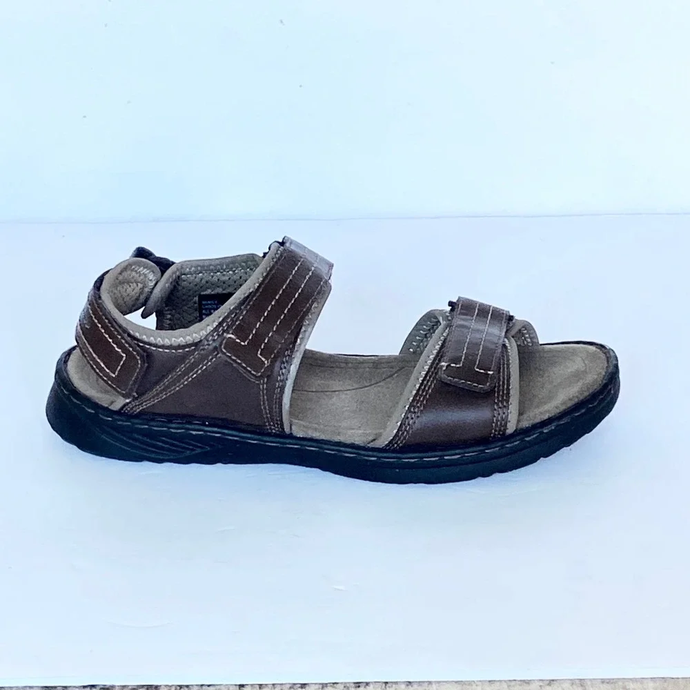 Eddie Bauer Mens Cabos V2 Brown Adjustable Strap Sport Sandals 310867 Size 9